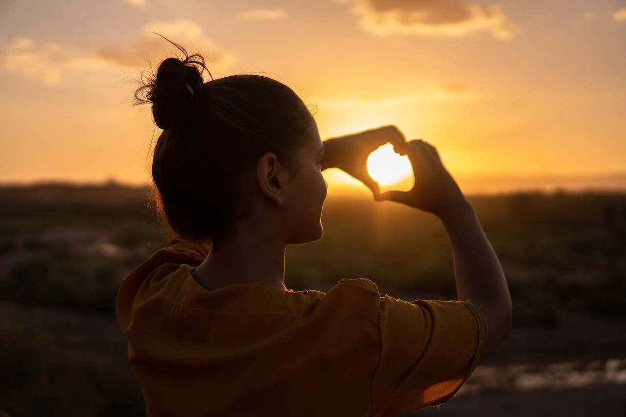 Désert d'Agafay et Coucher de soleil