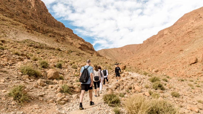Randonnée dans les montagnes de l'Atlas